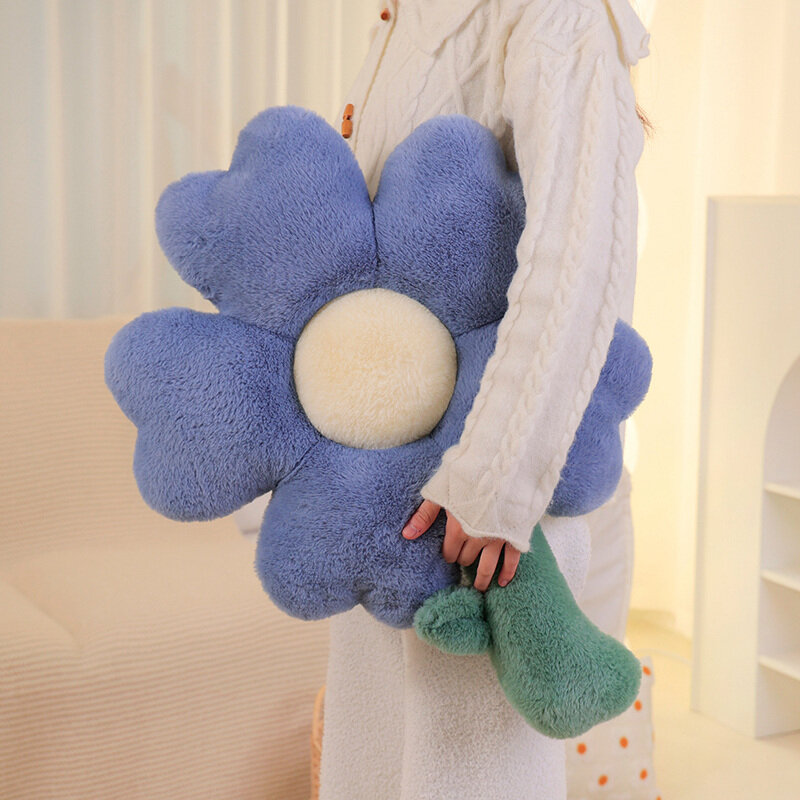Almohada de felpa con diseño de flores para niños, cojín de felpa suave de 40/50/65cm, estilo Kawaii