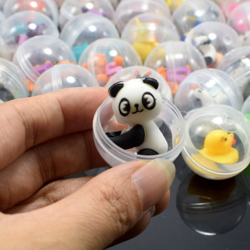 10 Buah Mainan Santai Lucu Baru Mainan Boneka Model Bola Telur Kapsul Kejutan Campuran Mainan Anak-anak Hadiah Pengiriman Acak