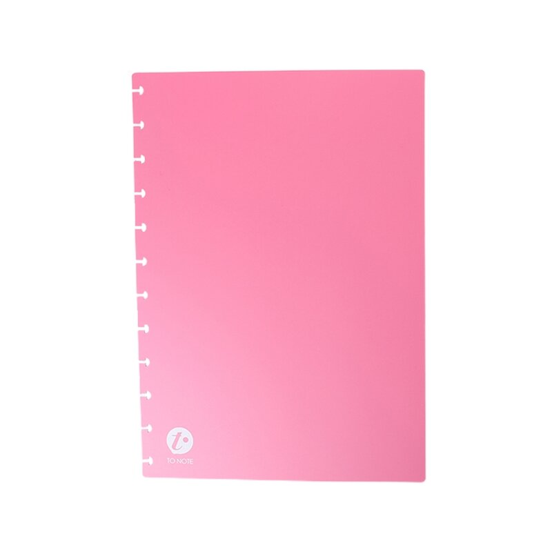 Cuaderno con agujero en forma seta, tamaño B5, cubierta para diario, accesorios para perforadora en T