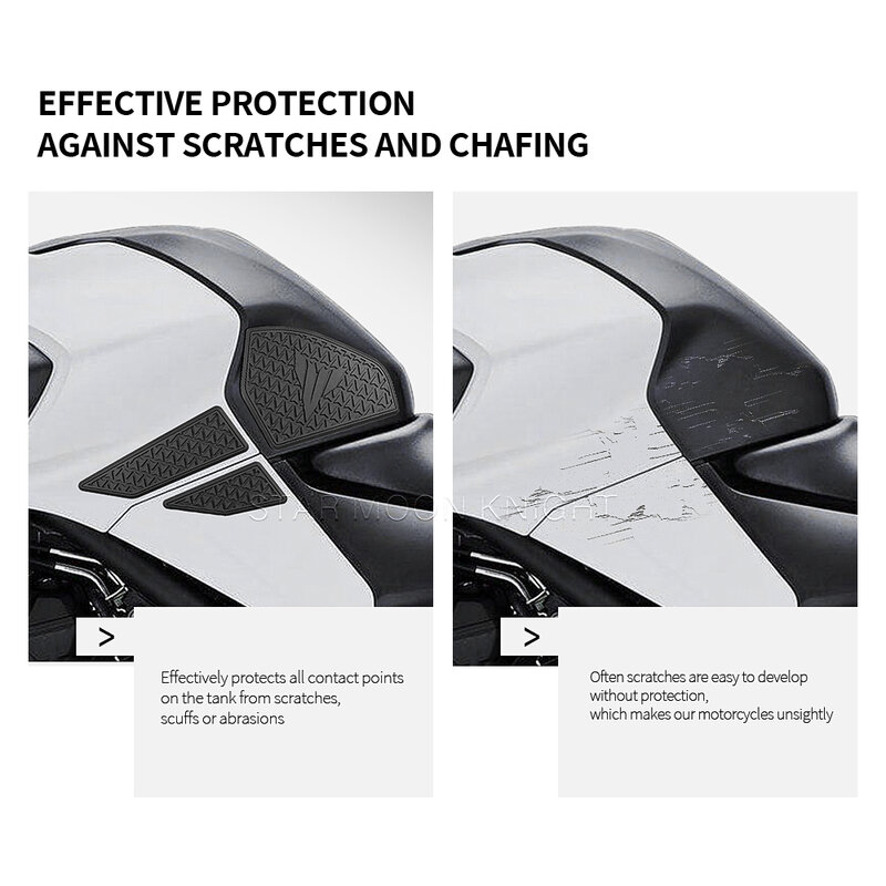 Motorcycle Side Fuel Tank pad For Yamaha MT-03 MT03 MT-25 MT25 2020 - 2022 Tank Pads Protector Stickers Knee Grip Traction Pad
