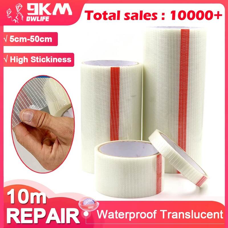 Ripstop Sail Repair Tape Kite Tape 5cm-50cm Waterproof High Stickiness Translucent for Spinnaker Paragliders Awnings Tents