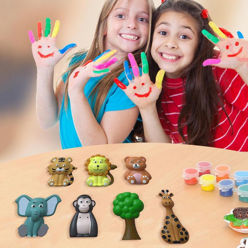 Plaster Painting Set Parent-Child Plaster Mould DIY Painting Set Kids Arts And Crafts Plaster Painting Decorate Your Own
