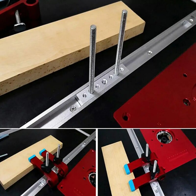 Clip di posizionamento rapido piastra di pressione dello scivolo a forma di T da 4.9 pollici dispositivo di compressione a posizionamento rapido piastre di pressione per la lavorazione del legno