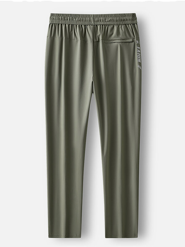 Pantalon de survêtement droit en nylon pour homme, pantalon de survêtement décontracté, grande taille, 8XL, glace respirante, Cool, Long FJMale, été, 2023, nouveau
