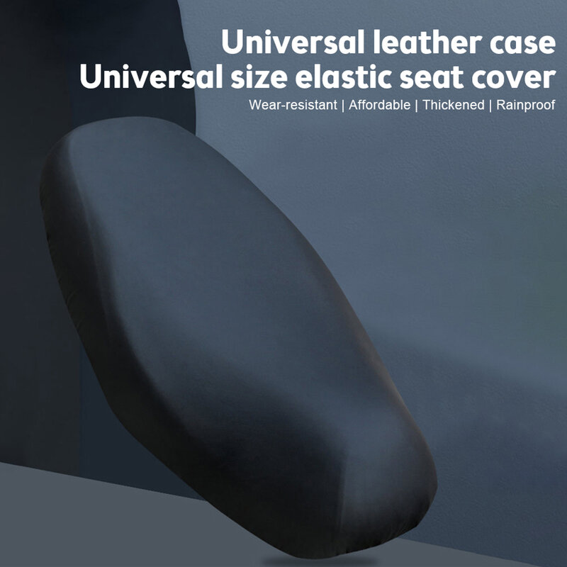 Manual Measurement Deviation PU Leather Seats Cover Brightness Motorcycle Bicycles Breathable Cushion Protector