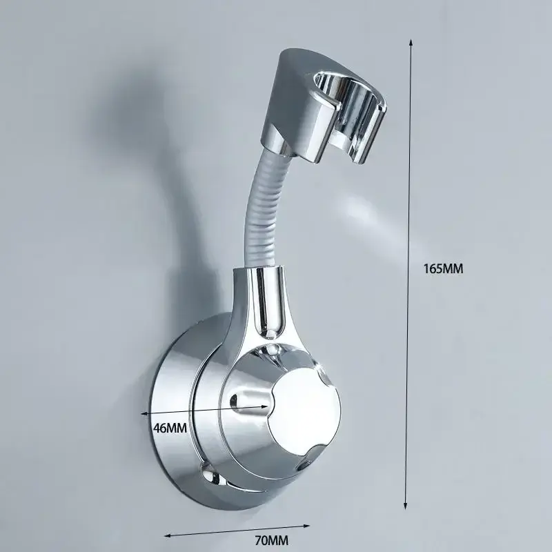 Przyssawka wieszak pod prysznic uchwyt regulowana słuchawka prysznicowa dysza przenośny uchwyt dziurkacz Multi kąt rotacji uchwyt prysznicowy