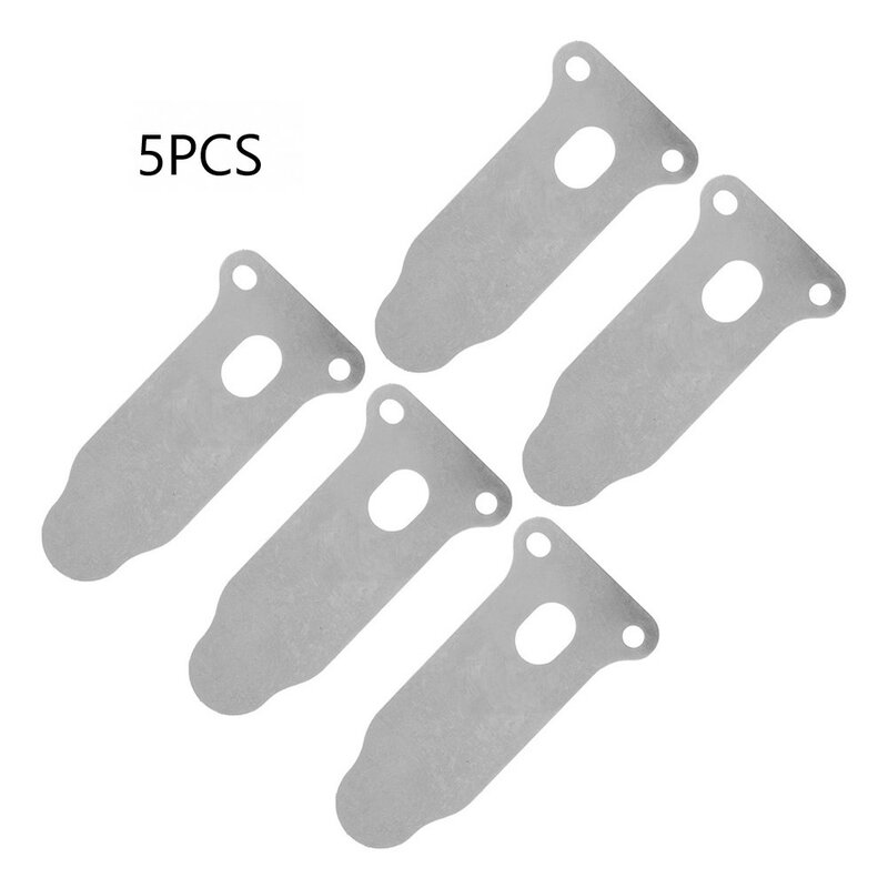 5pcs Air Compressor Valve Plates 57mm  Length 28mm Tail Metal Replacement Accessory For Air Compressor Power Tool Part