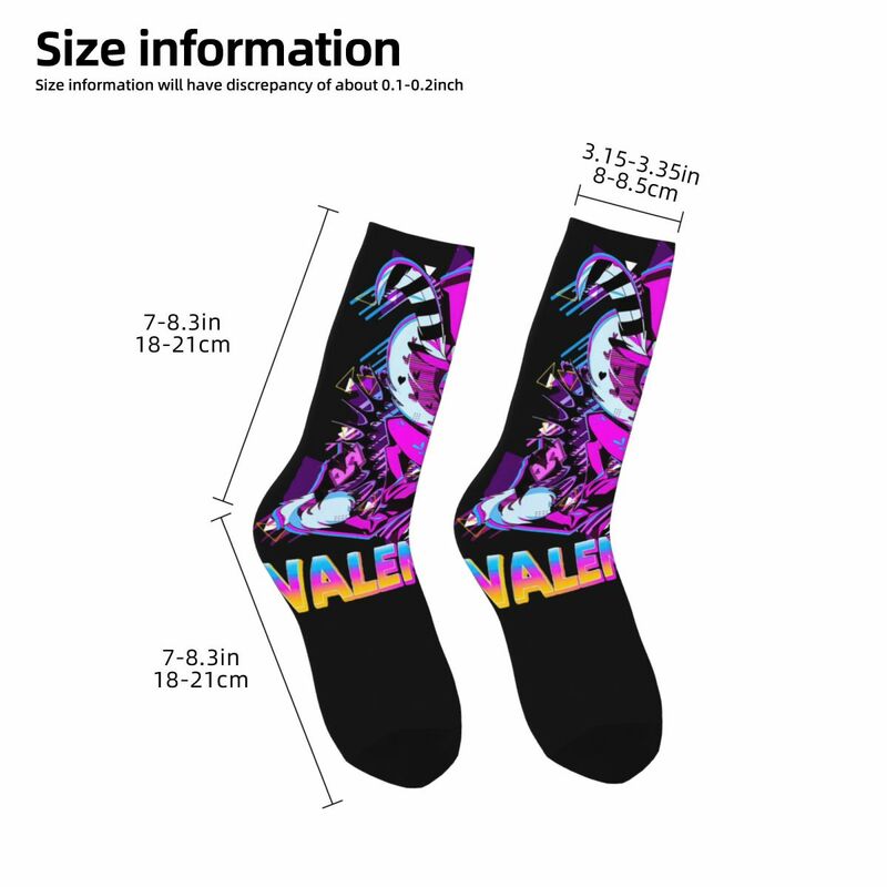 Веселые забавные крутые мужские носки в винтажном стиле Харадзюку, H-Hazbin Hotel, хип-хоп, необычные дизайнерские Носки с рисунком в подарок
