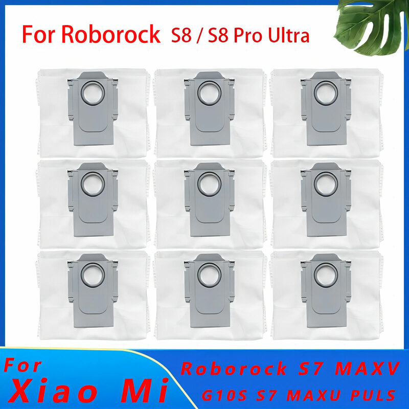 Roborock 진공 청소기 교체 부품, 먼지 봉투, S7 프로 울트라, S7 MaxV 울트라, Q5 +, Q7 +, Q7 Max +, T8, S8, S8 프로용