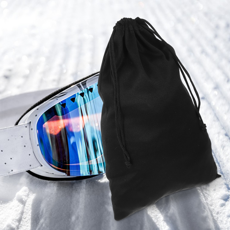 Kantong kacamata Ski tempat penyimpanan kacamata hitam salju serut Microfiber lengan kacamata lembut