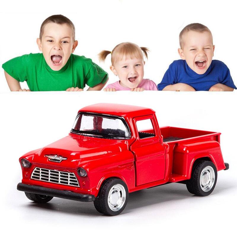 1:32 Schaal Pick-Up Legering Automodel Klassieke Kindercollectie Verjaardagsinzameling Auto Terug Jongen Speelgoed Artikelen Pull Modellen P4b3