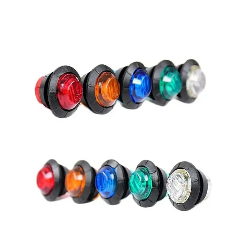 자동차 사이드 라이트 방수 LED 라이트, 카드 워크샵 갭 라이트, 트럭 방향 지시등, 12V, 3/4 인치, 24V