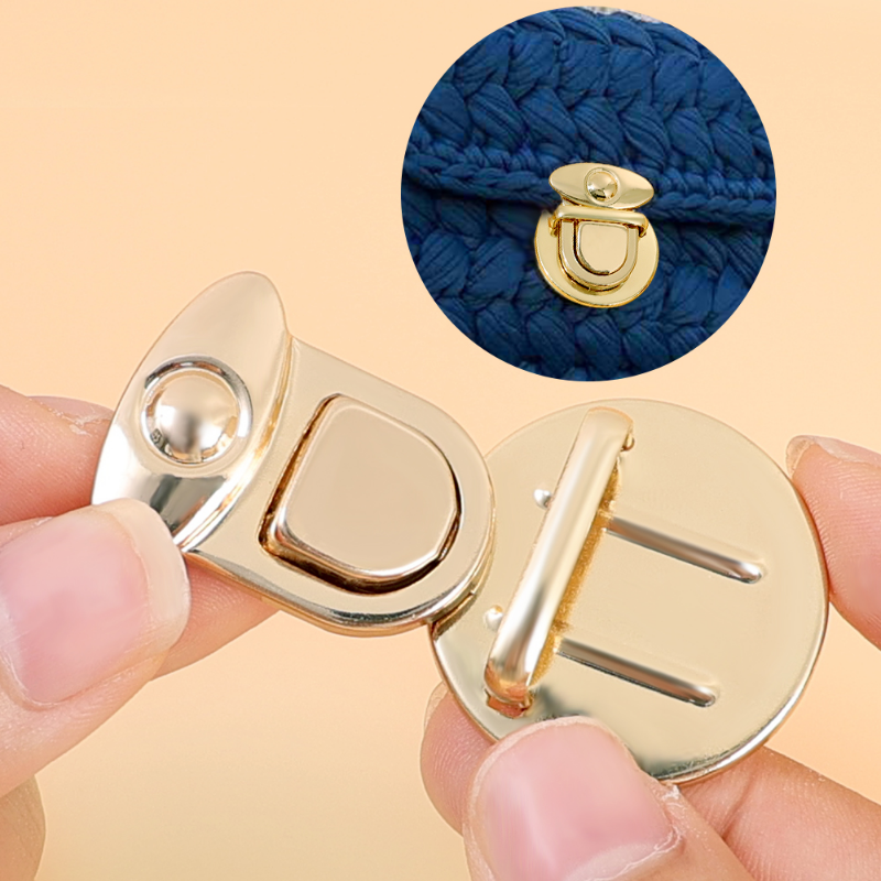 1/2/4 buah tas kunci logam DIY gesper penangkap gesper untuk tas tangan tas bahu dompet Totes jepit jepret aksesori dompet