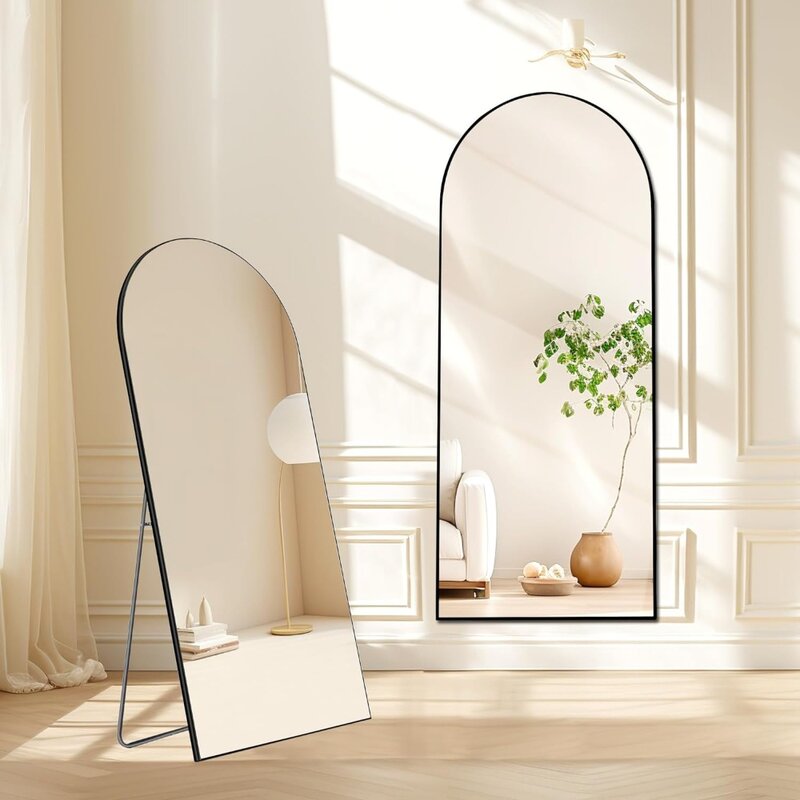 Полноразмерное зеркало для гостиной, ванной комнаты, 64x21 дюйм, полноразмерное зеркало с аркой, мебель для дома, бесплатная доставка