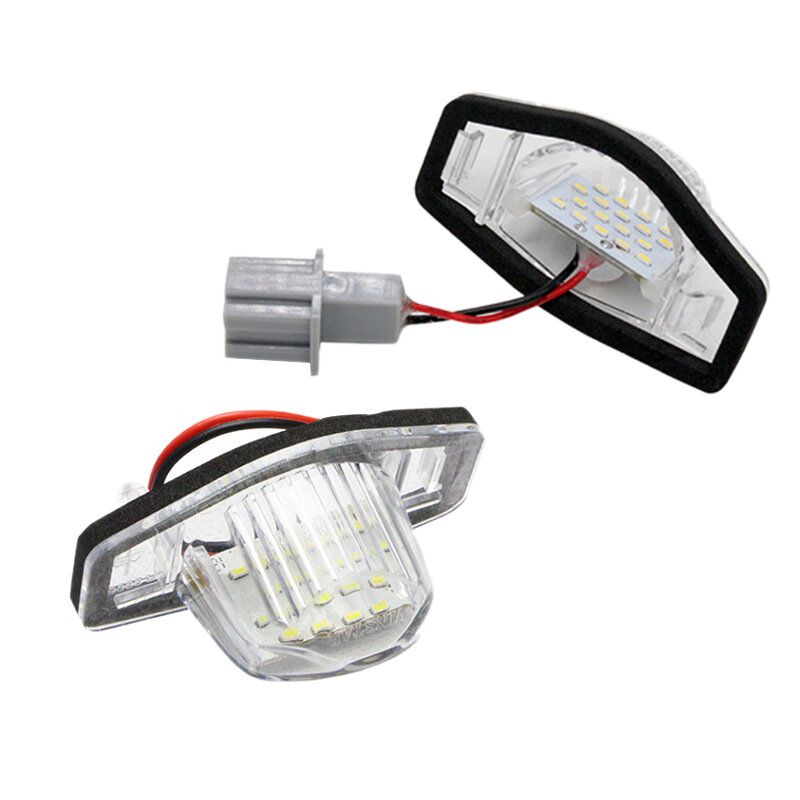 2x Error Free Led License Plate Light Lamp For Fit Jazz Odyssey
