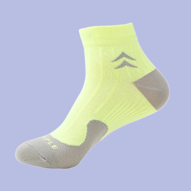 Calcetines deportivos de tubo medio, medias sencillas de varios colores para correr, Fitness, otoño e invierno, 5/10 pares