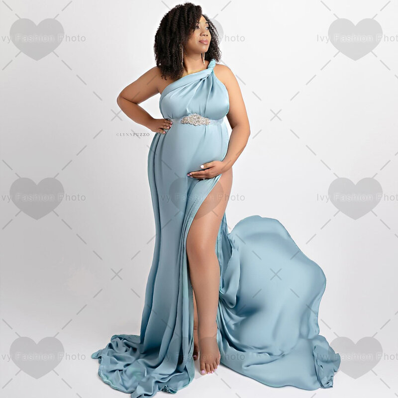 Zdjęcie rekwizytu w ciąży zwiotczenie przypominające gładka jedwabna tkanina prosta tkanina modelująca zdjęcie ciążowe akcesoria