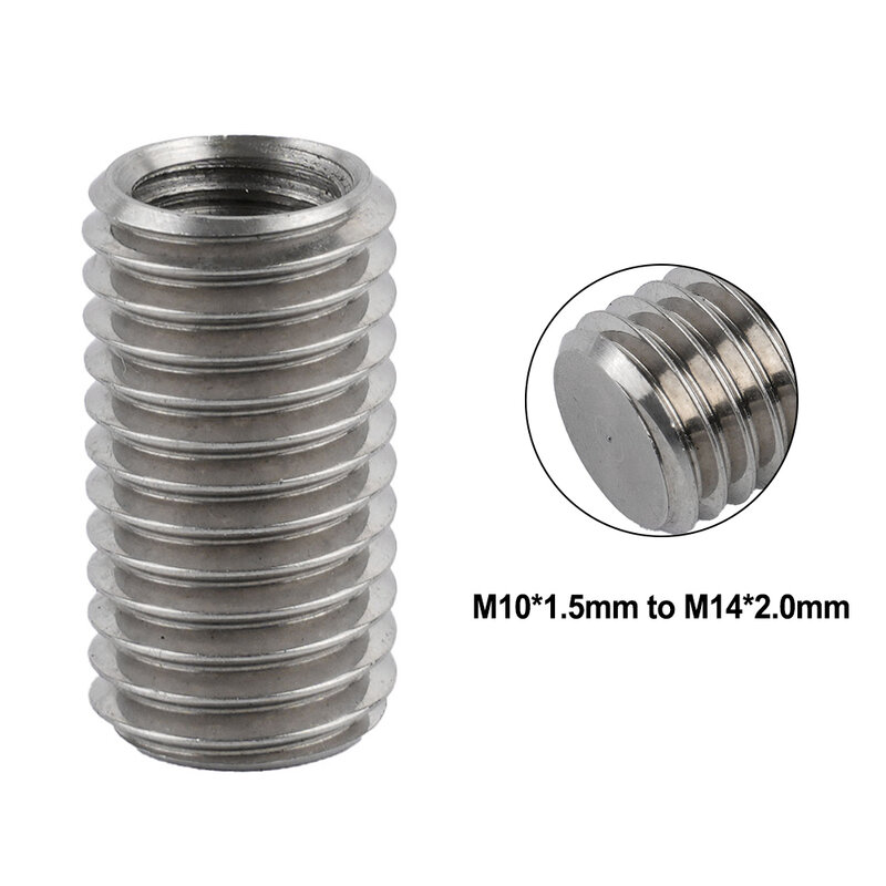Polisher Adapter M10*1.5mm M10-M14 M14*2.0mm Metal Polisher Silver Thread Drill Adapter Angle Grinder Bit Durable