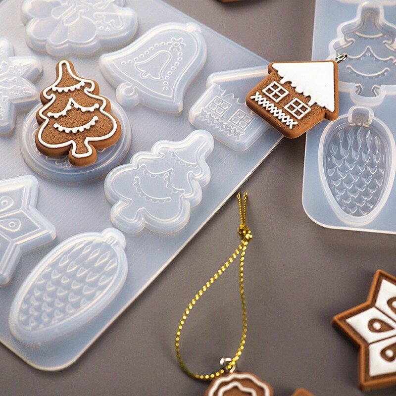 Lustro DIY Snowflake brelok silikonowe formy epoksydowe DIY kreatywny wisiorek świąteczny biżuteria Crafting Mold do dekoracji
