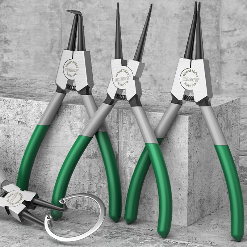 WYNN'S 5/7/9/13 inch Snap Ring Pliers Set Lock Ring Circlip Pliers for Removing Installing Puller Locking Rings Shafts Hand Tool