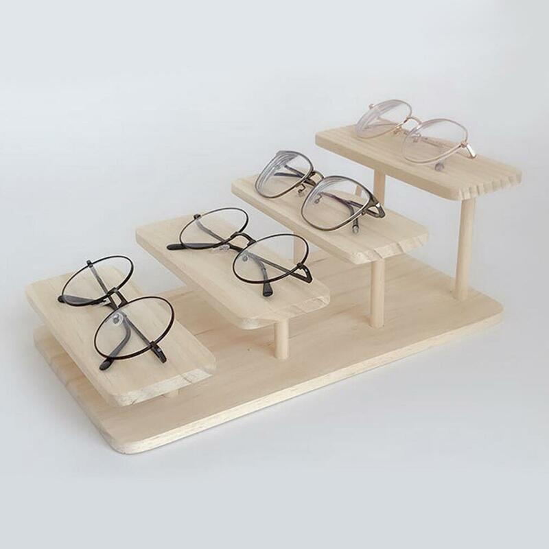 Espositore per occhiali in legno espositore per occhiali supporto per Organizer per la casa vassoio portaoggetti per occhiali
