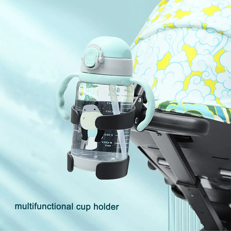 Universal Baby Stroller Cup Holder, 360 Rotatable Rack, Pram Carrinho, Estojo, Garrafa de leite Carrinho, Novo