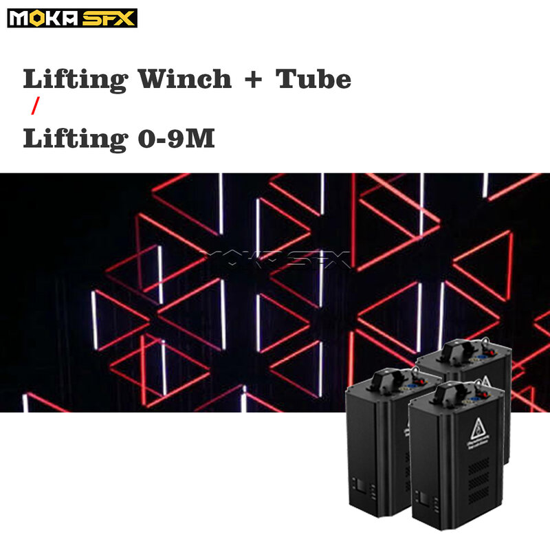 MOKA SFX 10pcs/Lot LED Lifting Tube Stage Light DMX Control Up Down 3D Bar Light Lift for Nighclub Winch Machine Stage Effect