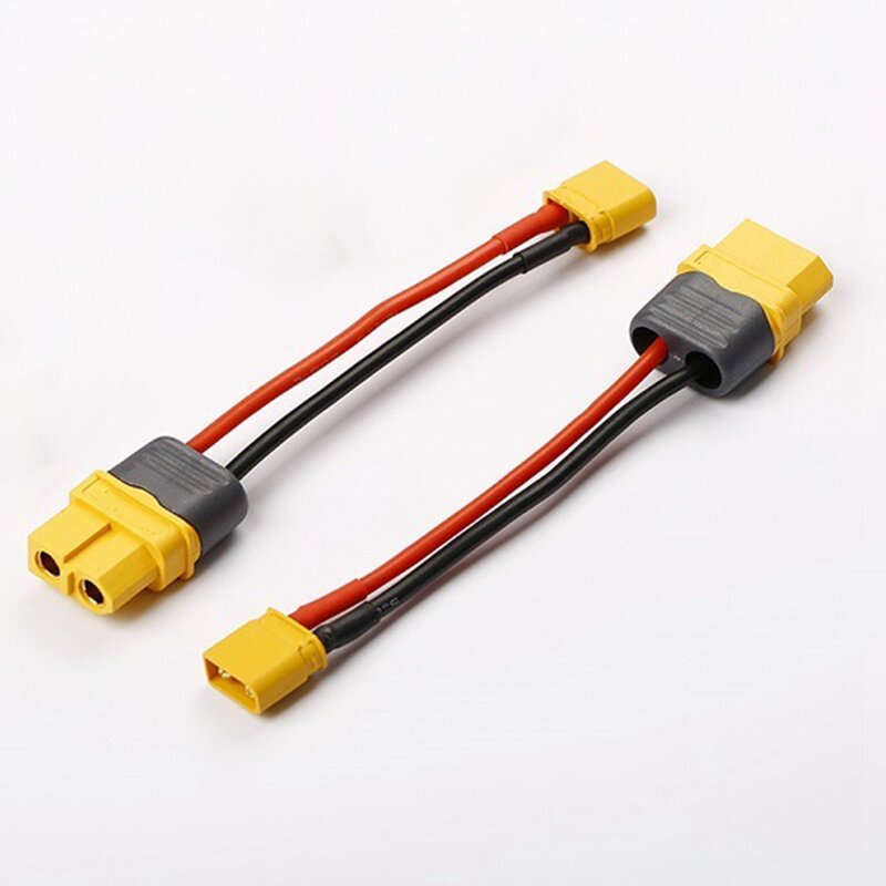 RC Battery Cable Amass XT60 to XT30 T-Plug Connector Male Female Connector Plug with 16AWG Silicone Wire 100mm