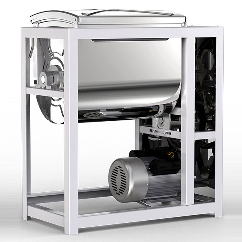 Máquina comercial para amasar fideos, mezclador de harina de gran capacidad, totalmente automático, 5-25KG