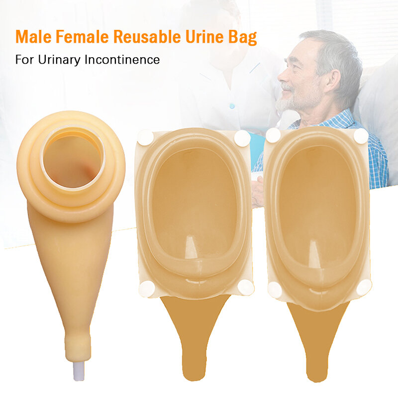Männliche weibliche wieder verwendbare Urin beutel Urinal Pee Halter Sammler Harn inkontinenz