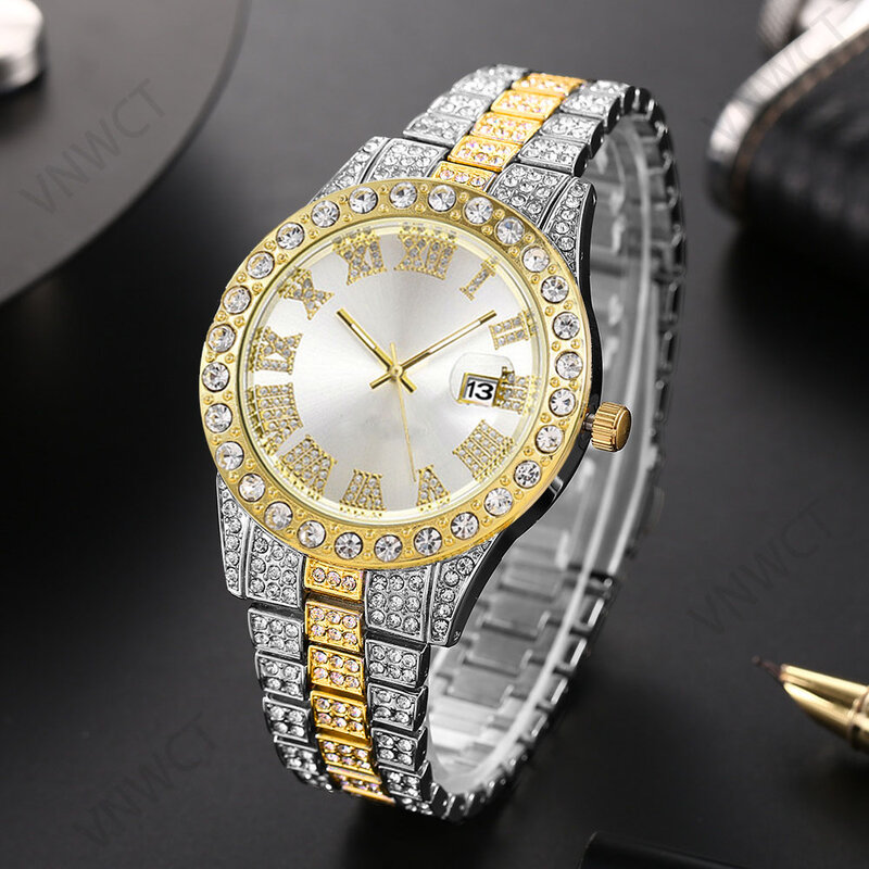 Männer Uhren 2 stücke Luxus Herrenmode Business Sport Uhr Kalender Quarz Armbanduhren Relogio Masculino Kubanischen Armband Set