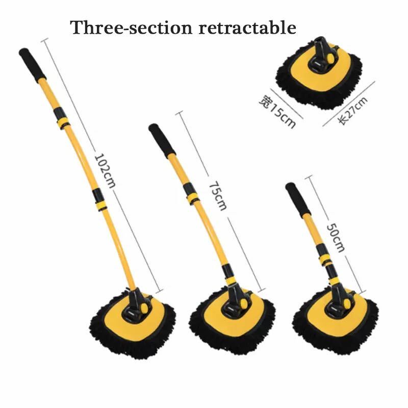 2022 New Car Cleaning Brush Car Wash Brush Retractable Long Handle Cleaning Mop Broom Auto Accessories