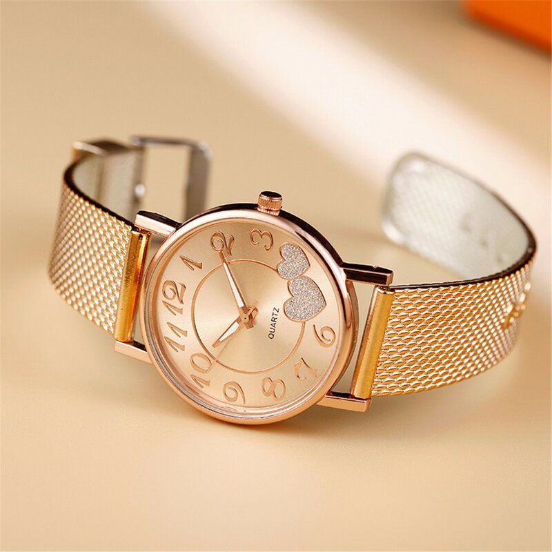 Montres de sport à quartz en maille pour hommes et femmes, montre-bracelet chronographe, horloge de couple créative