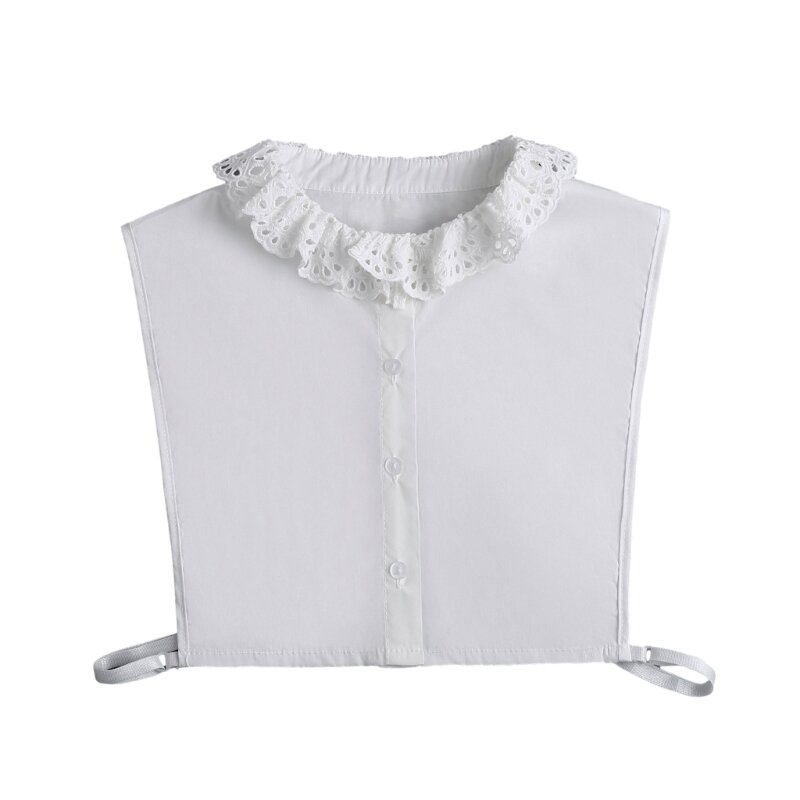 Elegant uitgehold kant afneembare kraag dames trui shirt naaibenodigdheden kanten kraag trouwjurk benodigdheden DXAA