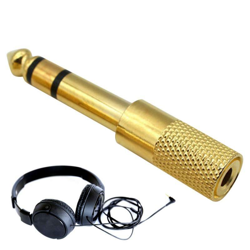 6,35mm bis 3,5mm Klinken adapter Anschluss Kopfhörer verstärker Audio adapter Mikrofon Lautsprecher Gitarre 6,35 bis 3,5 Klinkenst ecker