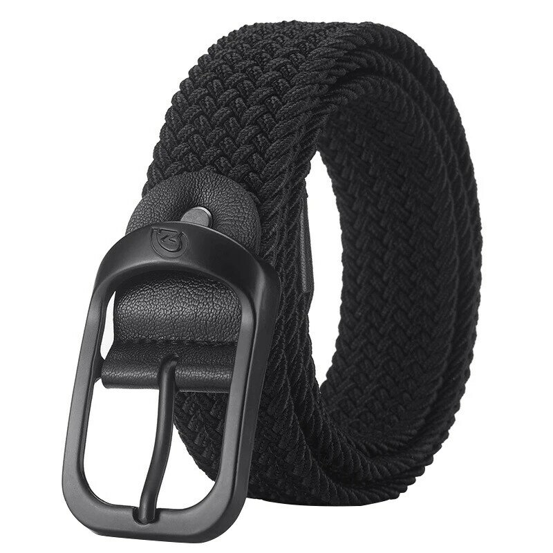 Cinturón de nailon para hombre y mujer, cinturón informal de tejido para exteriores, para pantalones vaqueros, con hebilla elástica de 105CM, novedad