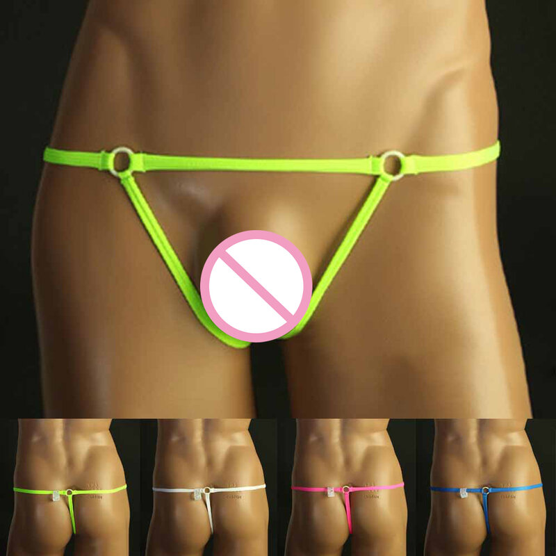 Underpants Lingerie Men Panties Briefs Men's Sexy Low Rise Stretch G string Bikini Thongs T back Underwear Briefs