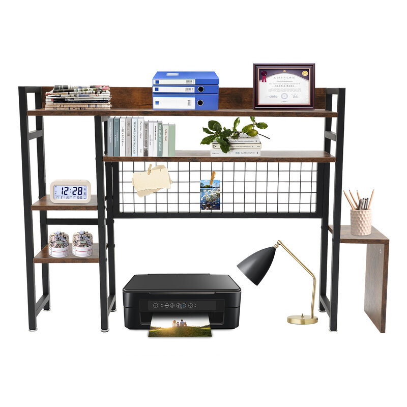 Multipurpose Desktop Bookshelf Countertop Display Shelf Bookcase Organizer 66.14 lbs  Load-bearing For Dorm Office Home