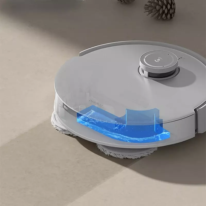 ECOVACS-Robot aspirador T20S PRO, barrido, fregado, recolección de polvo, limpieza con agua caliente, DLX53, recarga automática de agua