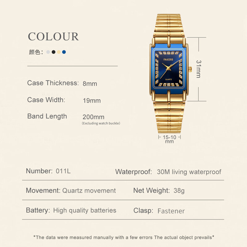 WWOOR-Reloj de pulsera de acero inoxidable para mujer, accesorio de lujo, resistente al agua