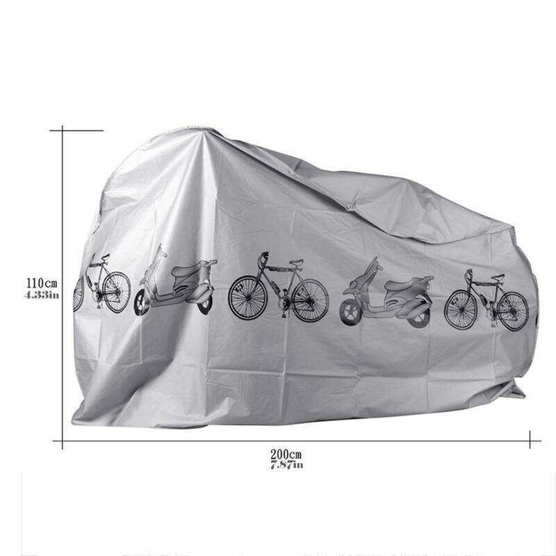 Graue Moto Bike Motorrad abdeckungen Staub wasserdicht Outdoor Indoor Regenschutz Abdeckung Mantel für Fahrrad Roller