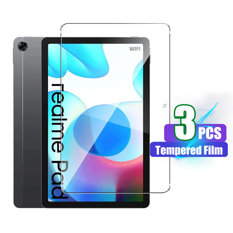 Untuk Realme Pad 10.4 inci pelindung layar 9H kaca Tempered pelindung kaca keras Film Tempered untuk Realme Pad 10.4 inci 2021