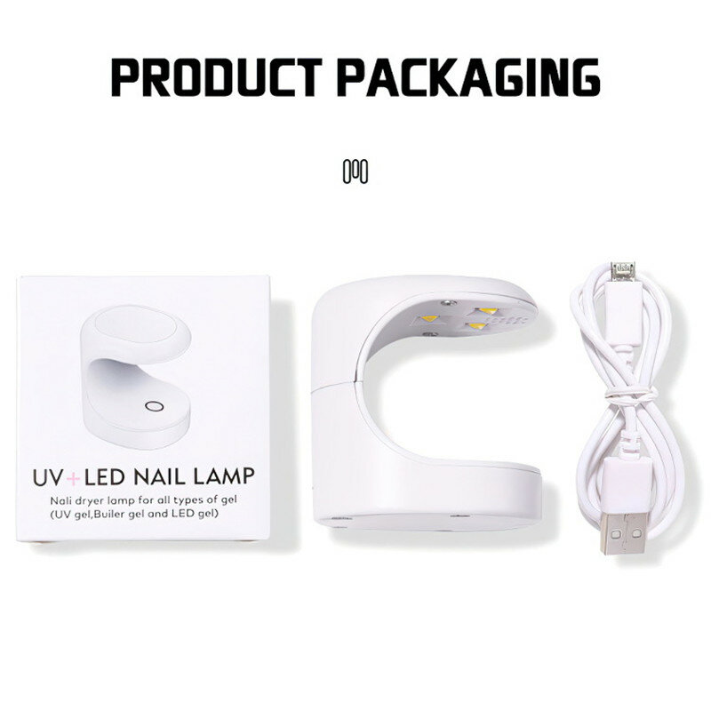 16W Mini Nail Dryer UV Lamp Manicure Machine Single Finger Nails Art Tool Gel Polish Nail Dryer LED Nail Lamp Manicure Tools 20