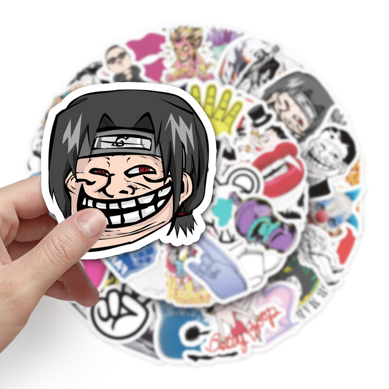 50Pcs Personalized Rock Brigade Series Graffiti Stickers Suitable for Laptop Helmets Desktop Decoration DIY Stickers Toys