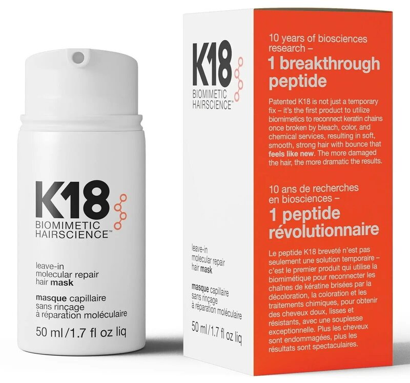 K18 mascarilla de reparación Molecular sin aclarado para el cabello, reparación profunda de queratina y cuero cabelludo, tratamiento para el cuidado del cabello, 50ml