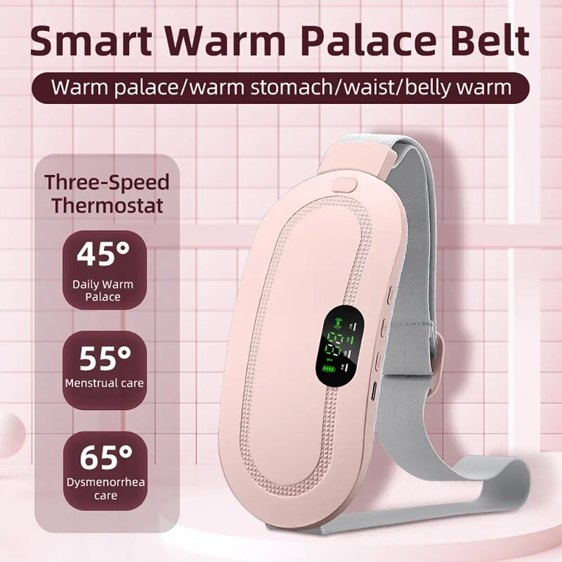 Cuscinetto riscaldante mestruale portatile Warm Palace cintura in vita periodo Cramp Massager Pad riscaldante mestruale cintura per alleviare la dismenorrea