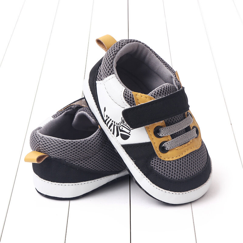 Zapatillas deportivas informales para bebé, zapatos planos de malla transpirable para caminar, para recién nacido