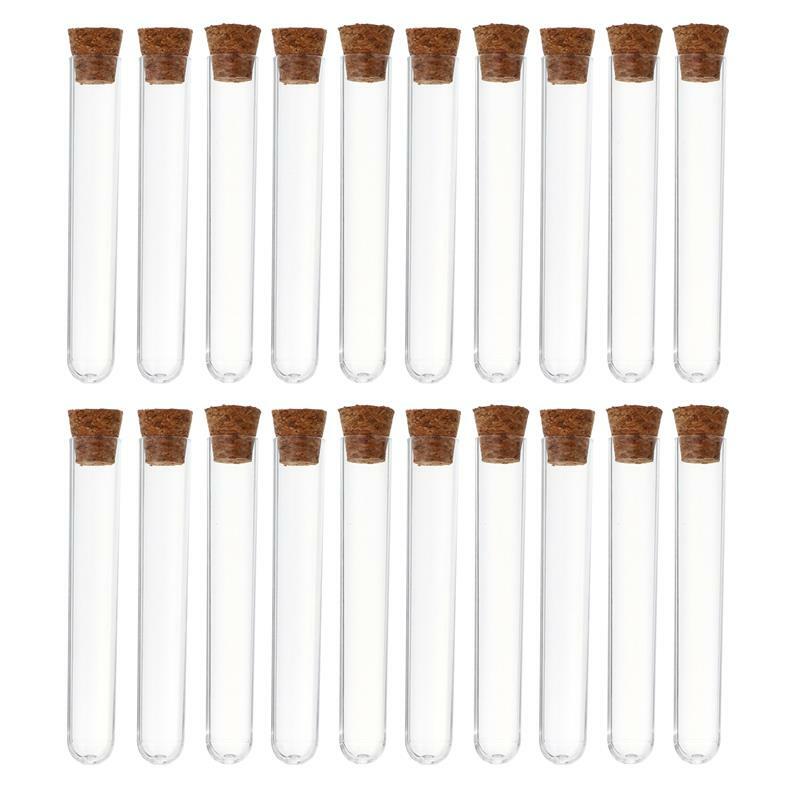 Test Tubess With Cork Stoppers For Jewelry Beads Storage Scientific Experiments Supplies Jar Glass Liquid