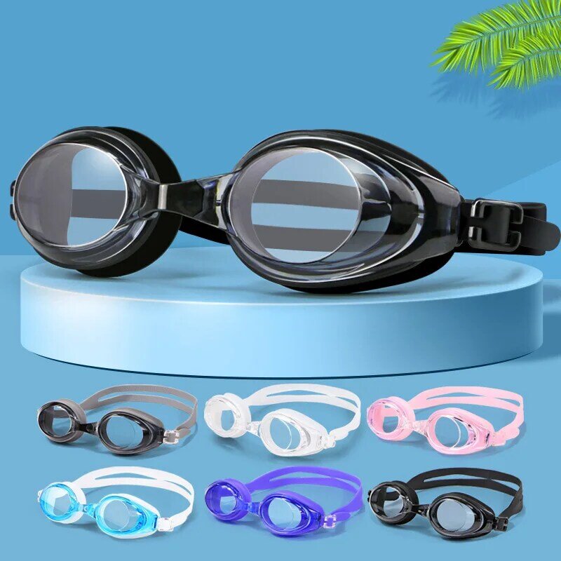 Регулируемые силиконовые водонепроницаемые противотуманные УФ очки для плавания с высокой четкостью очки