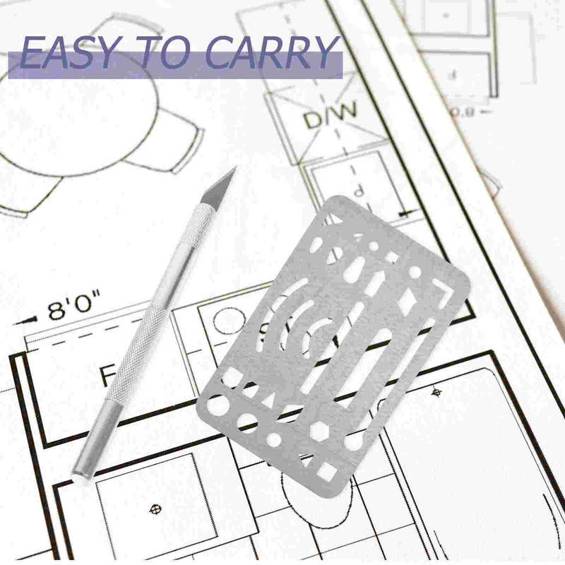 3 Pcs Circle Template Drawing Drawing cordoning Craft detergente Shield acciaio inossidabile